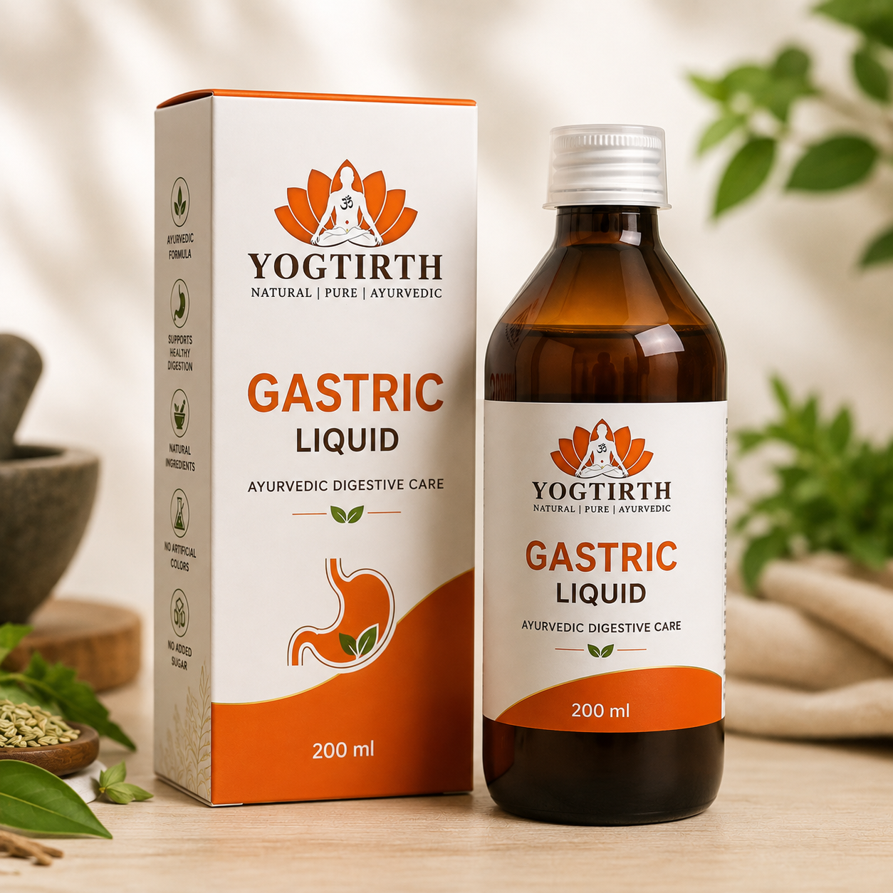 Gastric Liquid | Ayurvedic Digestive Care Syrup | 200 ml
