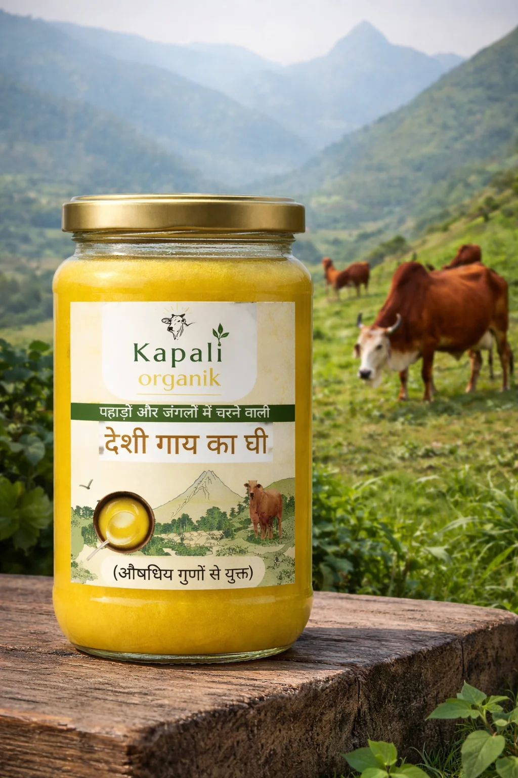 Kapali A2 Desi Cow Bilona Ghee